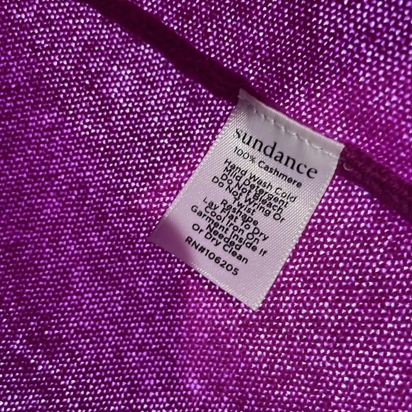 SOLd Sundance | Women’s 100% Cashmere Drape Neck Sweater Size Medium - Picture 4 of 5